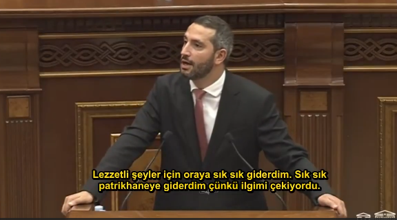 Ermenistan Meclisi'nde 'Adana kebap' s&uuml;rprizi! K&uuml;rs&uuml;den T&uuml;rk mutfağına methiyeler dizdi