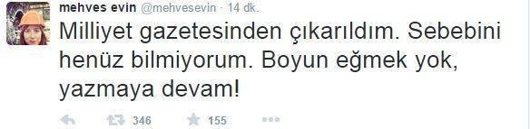 Milliyet'te ayrılık &uuml;st&uuml;ne ayrılık! Bu mesajıyla duyurdu