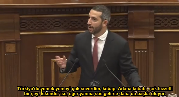 Ermenistan Meclisi'nde 'Adana kebap' s&uuml;rprizi! K&uuml;rs&uuml;den T&uuml;rk mutfağına methiyeler dizdi - Resim : 2