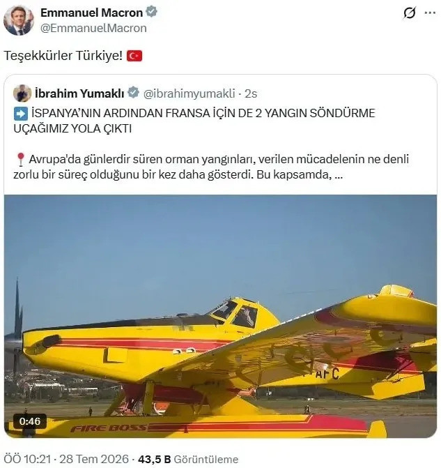 Fransa zor gününde Türkiye'nin desteğini unutmadı! Macron'dan Türkiye'ye Türkçe teşekkür! - Resim : 2