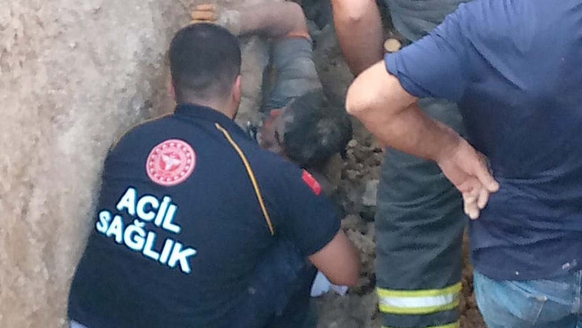 Adıyaman’da korku dolu anlar: İşçinin yardımına ekipler yetişti!