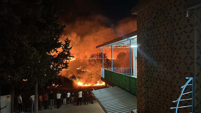 Dere kenarında alevler yükseldi: Ekipler müdahale etti! - Resim : 2