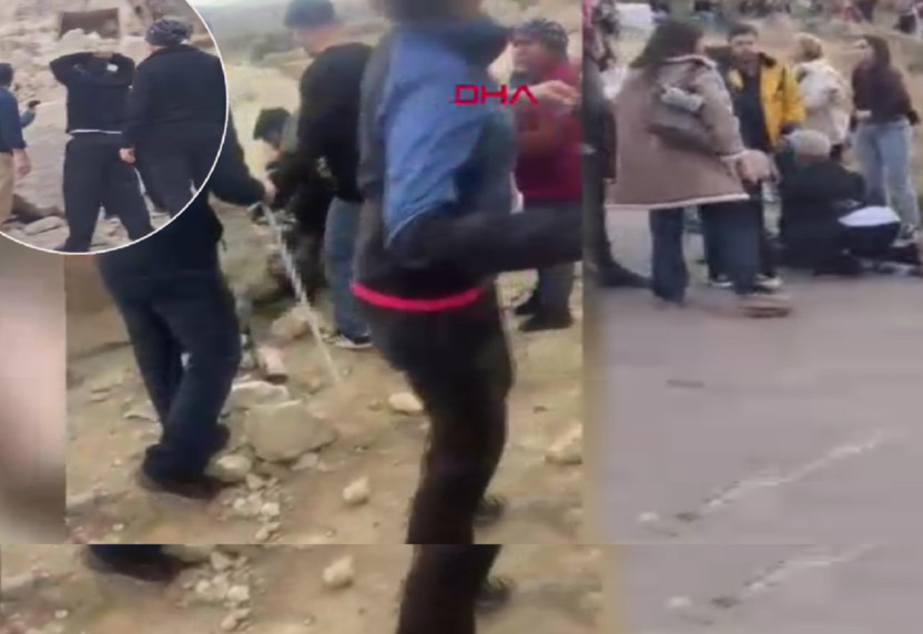 Kapadokya'da müze girişinde peri bacası çöktü! Ölü ve yaralılar var: Çökme anı kamerada...